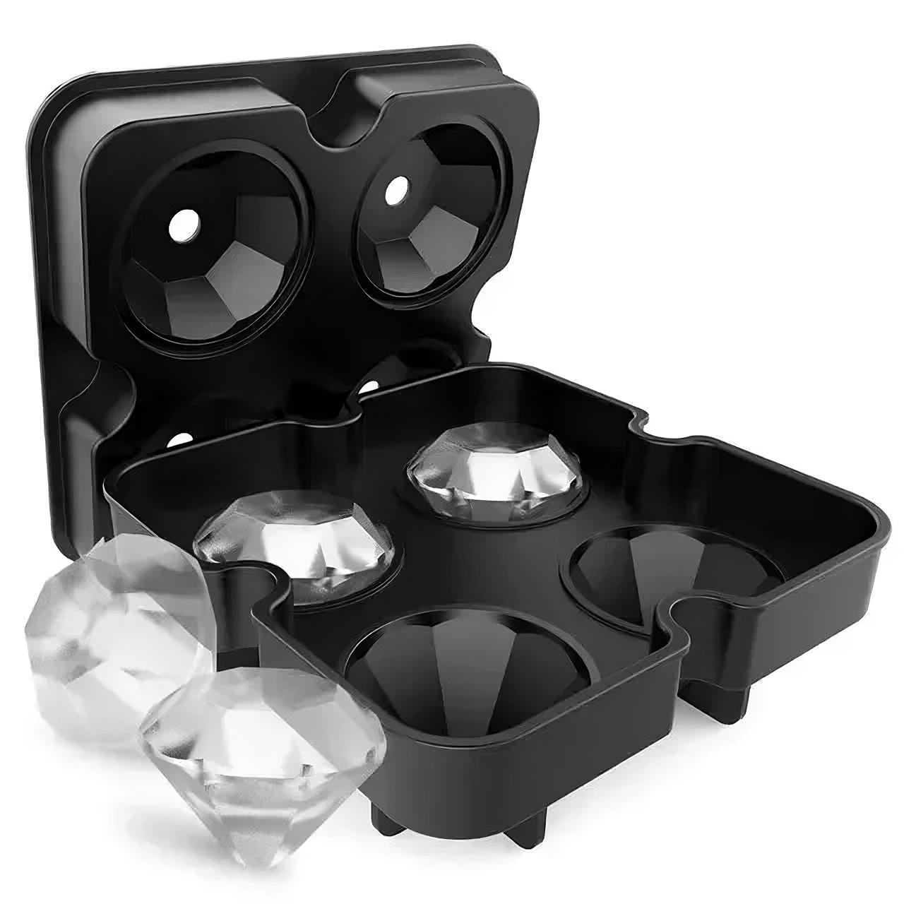 🧊 GlowHome ChillCraft Molds – Round, Square & Diamond Silicone Ice Makers