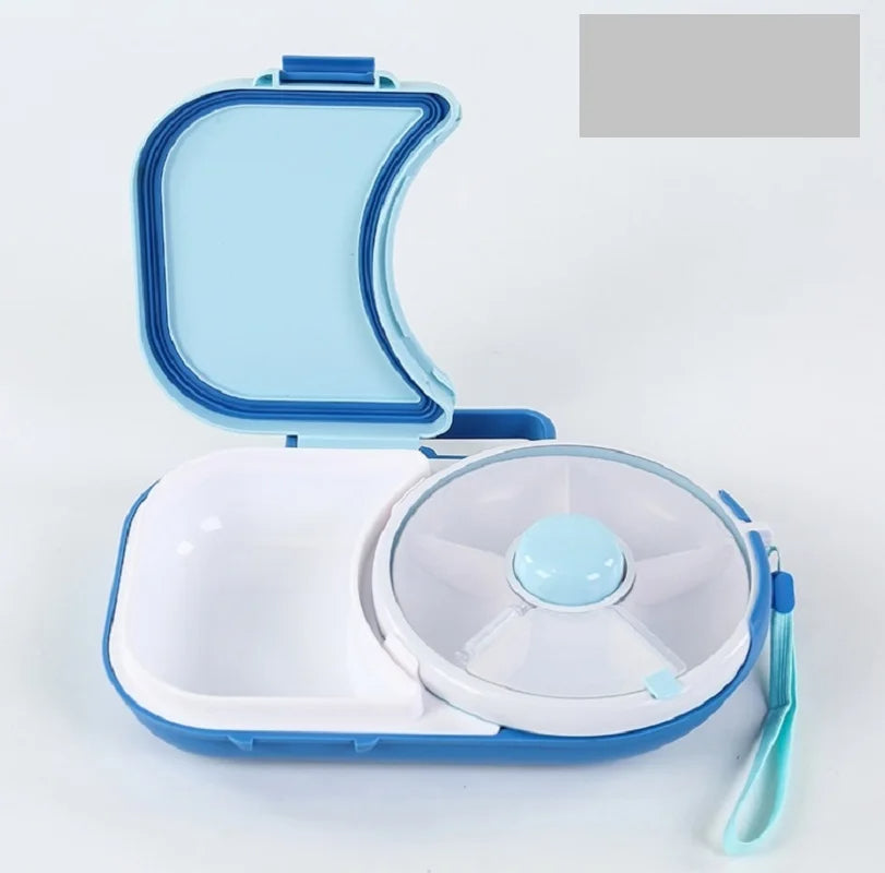 🍱 GlowSpin SnackBox – Rotating Kids Lunchbox with 5 Compartments