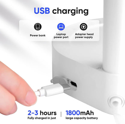 💧 GlowHydrate DeskFlow – USB-Charged Electric Water Dispenser for 5-Gallon Bottles