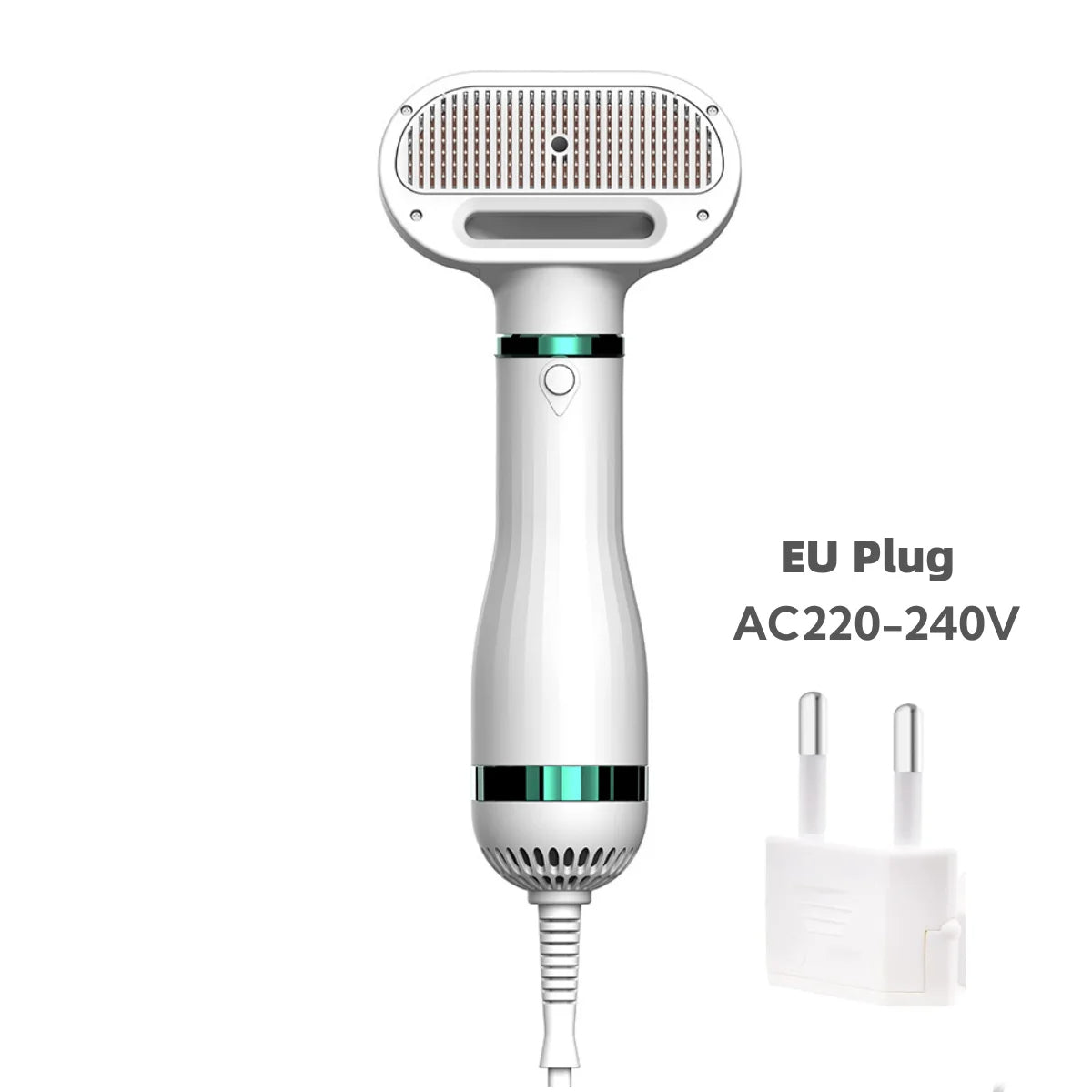 🐶 GlowPet DryBrush Pro – 2-in-1 Pet Grooming Dryer & Detangling Brush