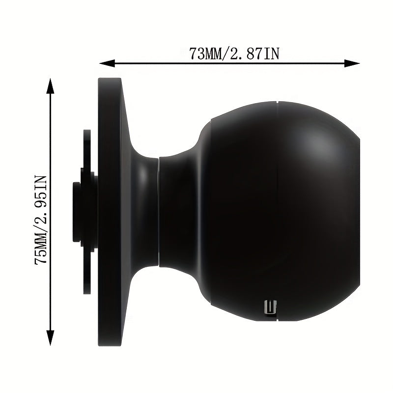 🔐 GlowSecure TouchEntry – Smart Door Knob Keyless Entry Lock with Fingerprint & App Control