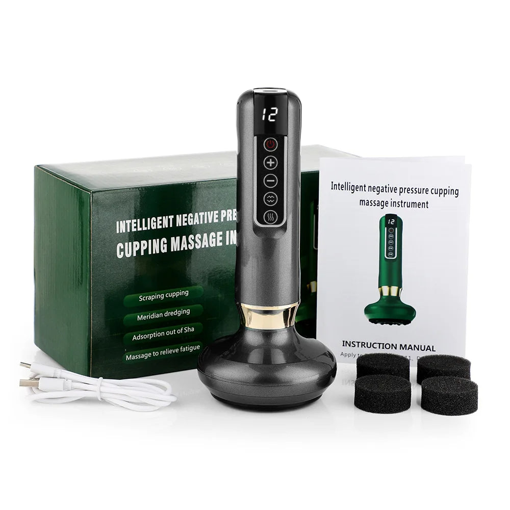 🧲 GlowTherapy Cupping Pro – Electric Cupping Massager with Infrared Heat & 12 Suction Levels