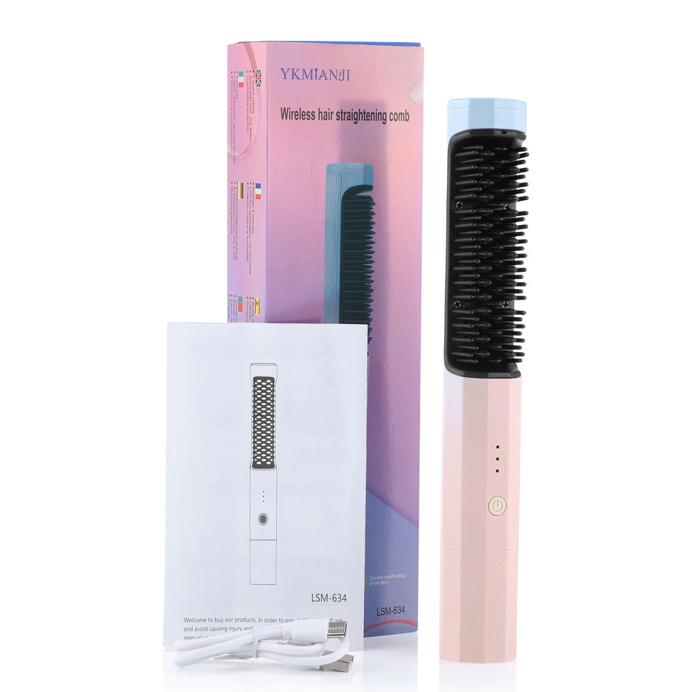 💇‍♀️ GlowStyle FlexPro – 2-in-1 Wireless Curler & Straightener