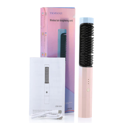 💇‍♀️ GlowStyle FlexPro – 2-in-1 Wireless Curler & Straightener