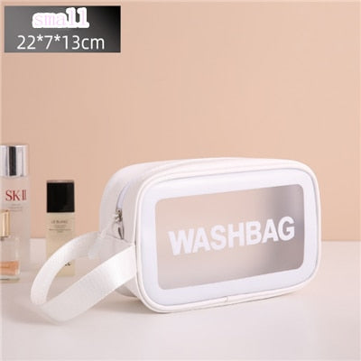 🧳 GlowTote ClearJet – Waterproof Travel Wash & Makeup Bag