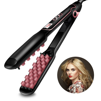 💁‍♀️ GlowLift VolumeCrimp – Ceramic Hair Volumizing Iron & Corrugated Curler