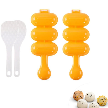 GlowKitchen BentoBuddy – DIY Rice Ball Mold & Sushi Plate Set