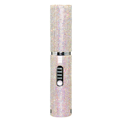 💎 GlowBeauty LuxeGlide Mini™ – Cordless Portable Hair Straightener with Rhinestones & Power Bank