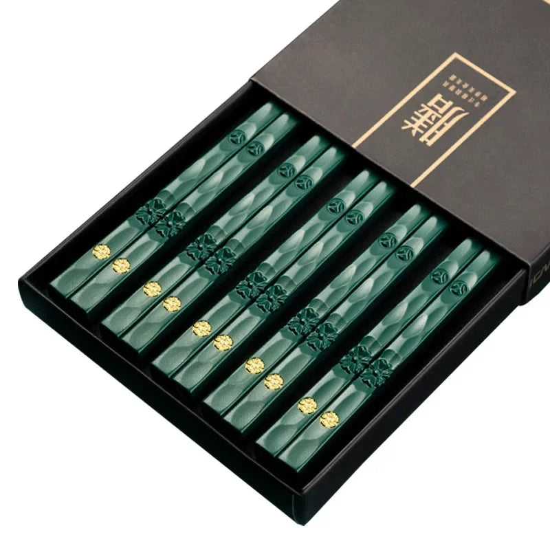 GlowTable NihonGrip – 5 Pairs High-Quality Japanese Non-Slip Chopsticks