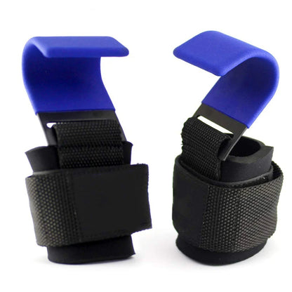 🏋️ GlowGrip PowerHooks – Heavy-Duty Weight Lifting Hooks with Padded Wrist Straps