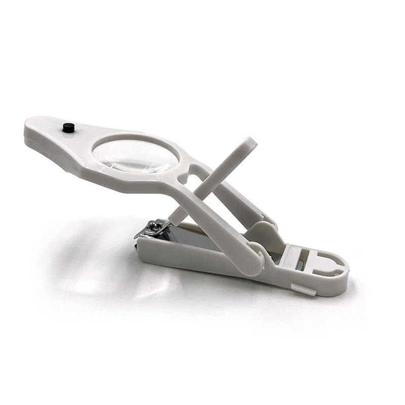 ✨ GlowCare PrecisionClip – LED Nail Clipper with Magnifying Glass
