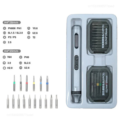 🔧 GlowTech TorqueLite 48X – Electric Precision Screwdriver Set with 48 Bits