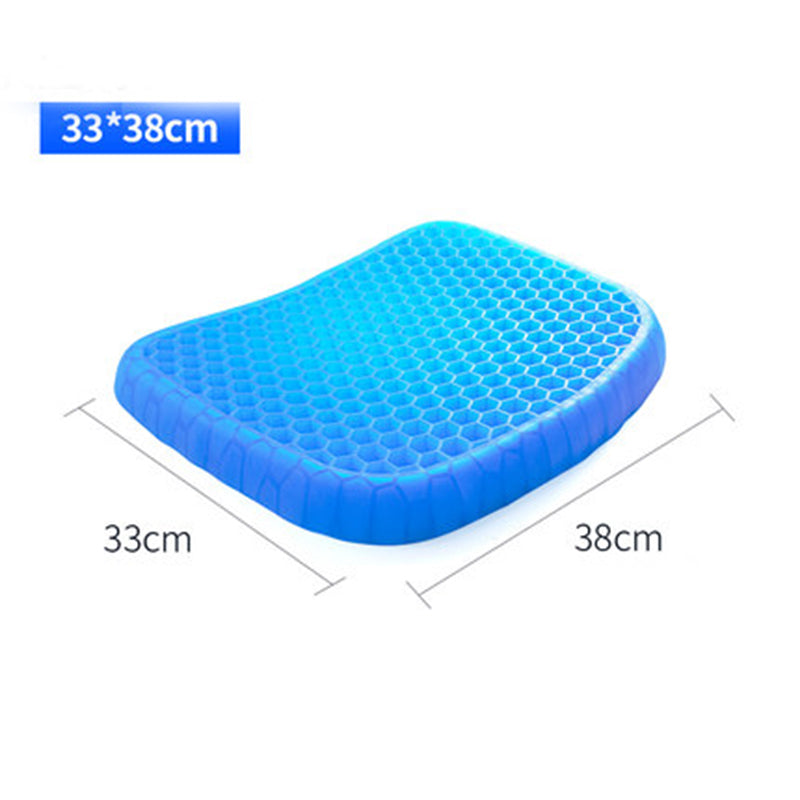 💺 GlowComfort FlexCush – Elastic Gel Seat Cushion with Honeycomb Support