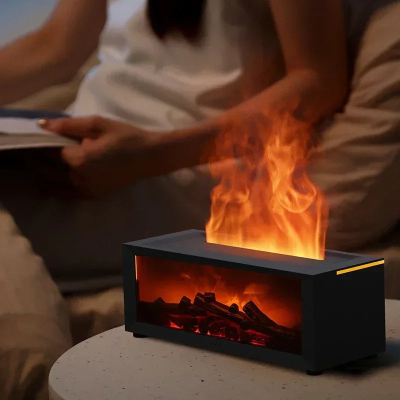 🔥 GlowHome EmberMist – Full-Size LED Fireplace Humidifier with Essential Oil Diffuser & Remote Control