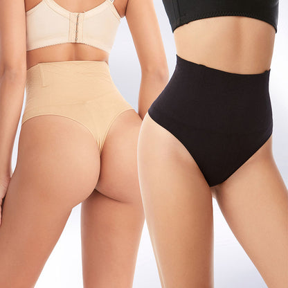 🌟 GlowShape WaistSculpt Thong – High-Waisted Tummy Control Shapewear for Women