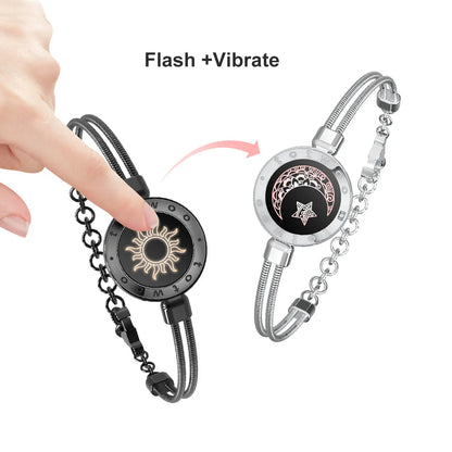 🌙 GlowBond InfinityTouch – Totwoo Sun & Moon Smart Love Bracelets