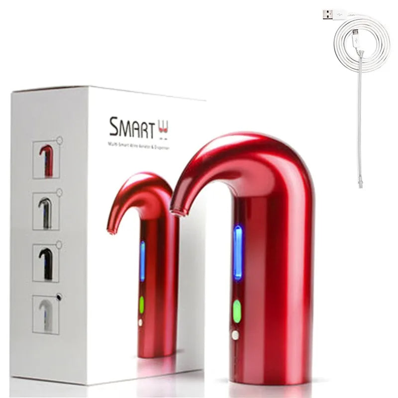 🍷 GlowServe VinoAir Elite – Electric Wine Aerator & Precision Pourer