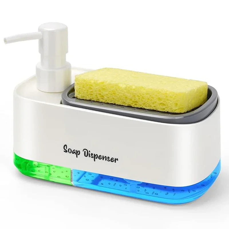 GlowClean - 3-in-1 Dual Soap Dispenser Set