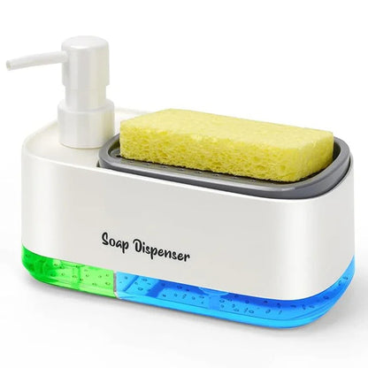 GlowClean - 3-in-1 Dual Soap Dispenser Set
