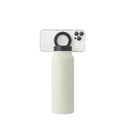 💧📱 GlowHydrate MagnetiSip –Insulated Water Bottle with 360° Magnetic Phone Mount