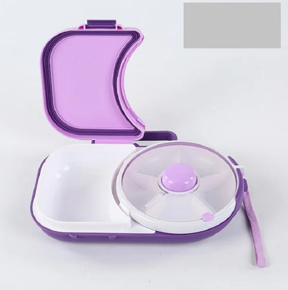🍱 GlowSpin SnackBox – Rotating Kids Lunchbox with 5 Compartments