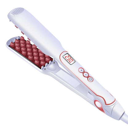 💁‍♀️ GlowLift VolumeCrimp – Ceramic Hair Volumizing Iron & Corrugated Curler