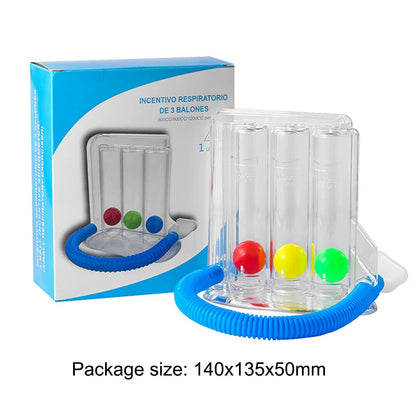 🌬️ GlowBreath VitalTrainer – 3-Ball Lung Strengthening Device