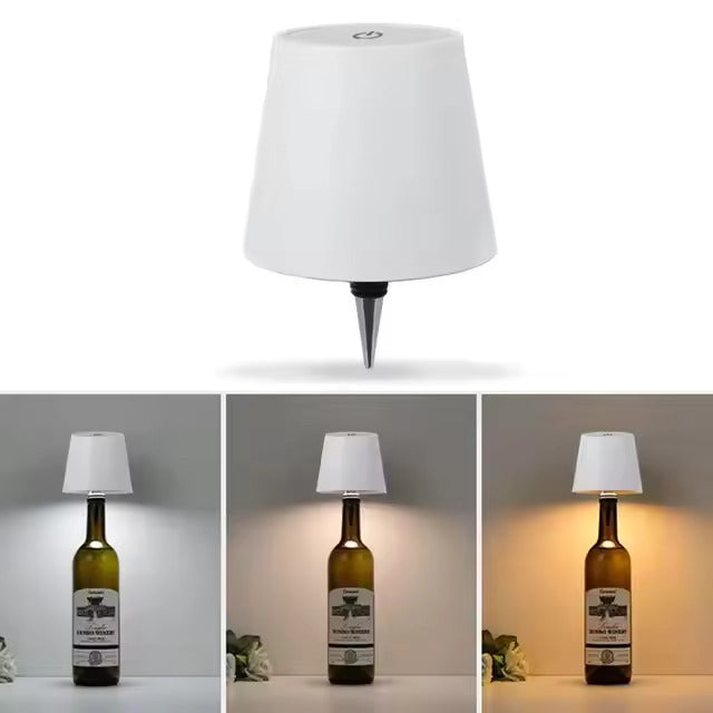 💡 GlowHome AuraBottle – Dimmable LED Bottle Lamp with Rechargeable Battery