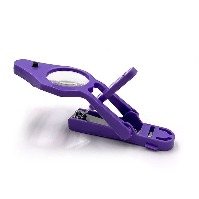 ✨ GlowCare PrecisionClip – LED Nail Clipper with Magnifying Glass