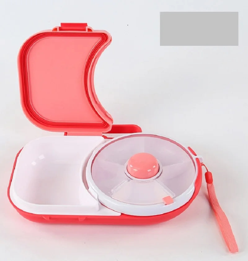 🍱 GlowSpin SnackBox – Rotating Kids Lunchbox with 5 Compartments