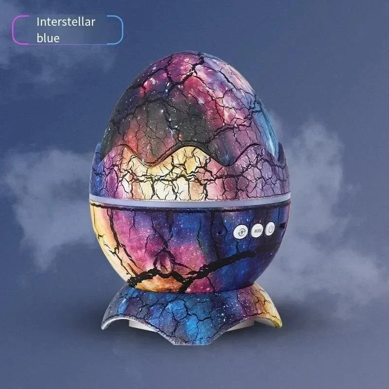 🦖 GlowHome GalaxyEgg™ – Dinosaur Egg Star Projector with Bluetooth Speaker & White Noise