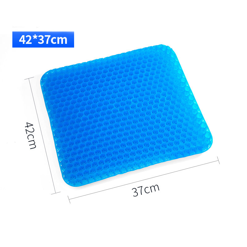 💺 GlowComfort FlexCush – Elastic Gel Seat Cushion with Honeycomb Support
