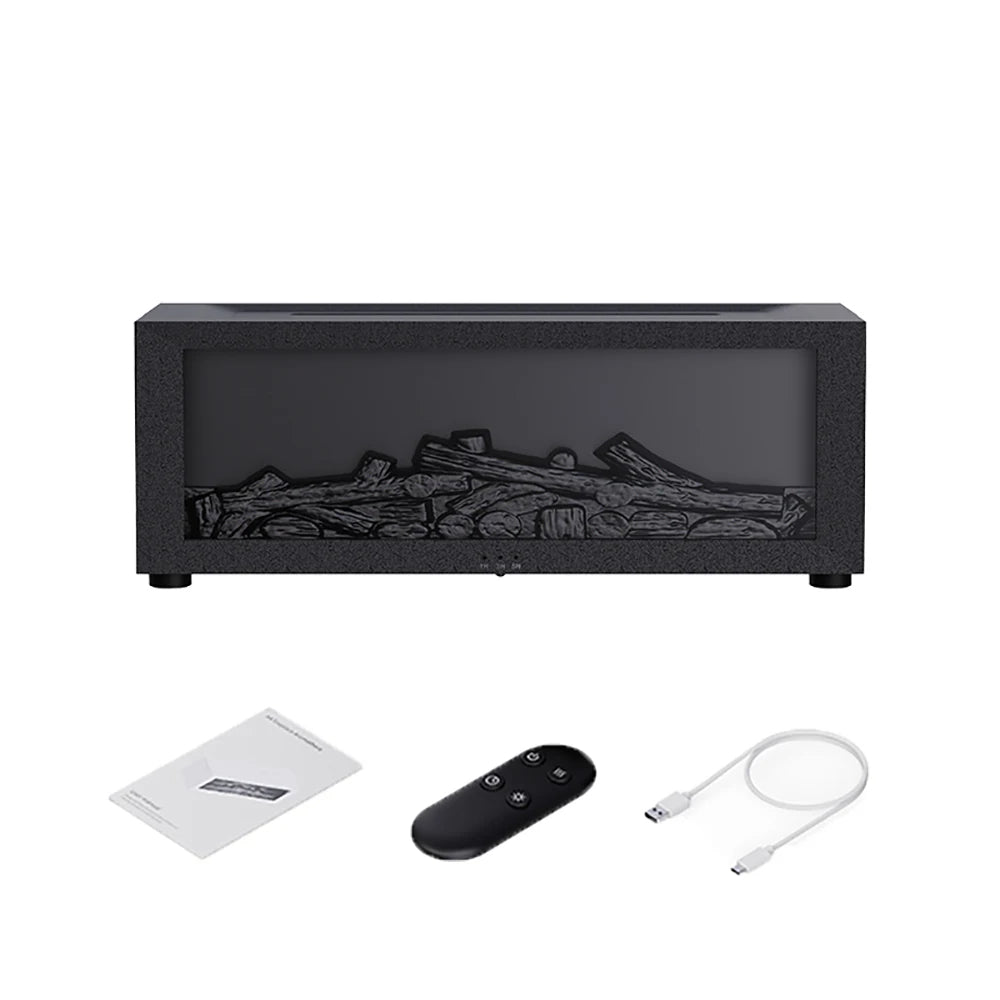 🔥 GlowHome EmberMist – Full-Size LED Fireplace Humidifier with Essential Oil Diffuser & Remote Control