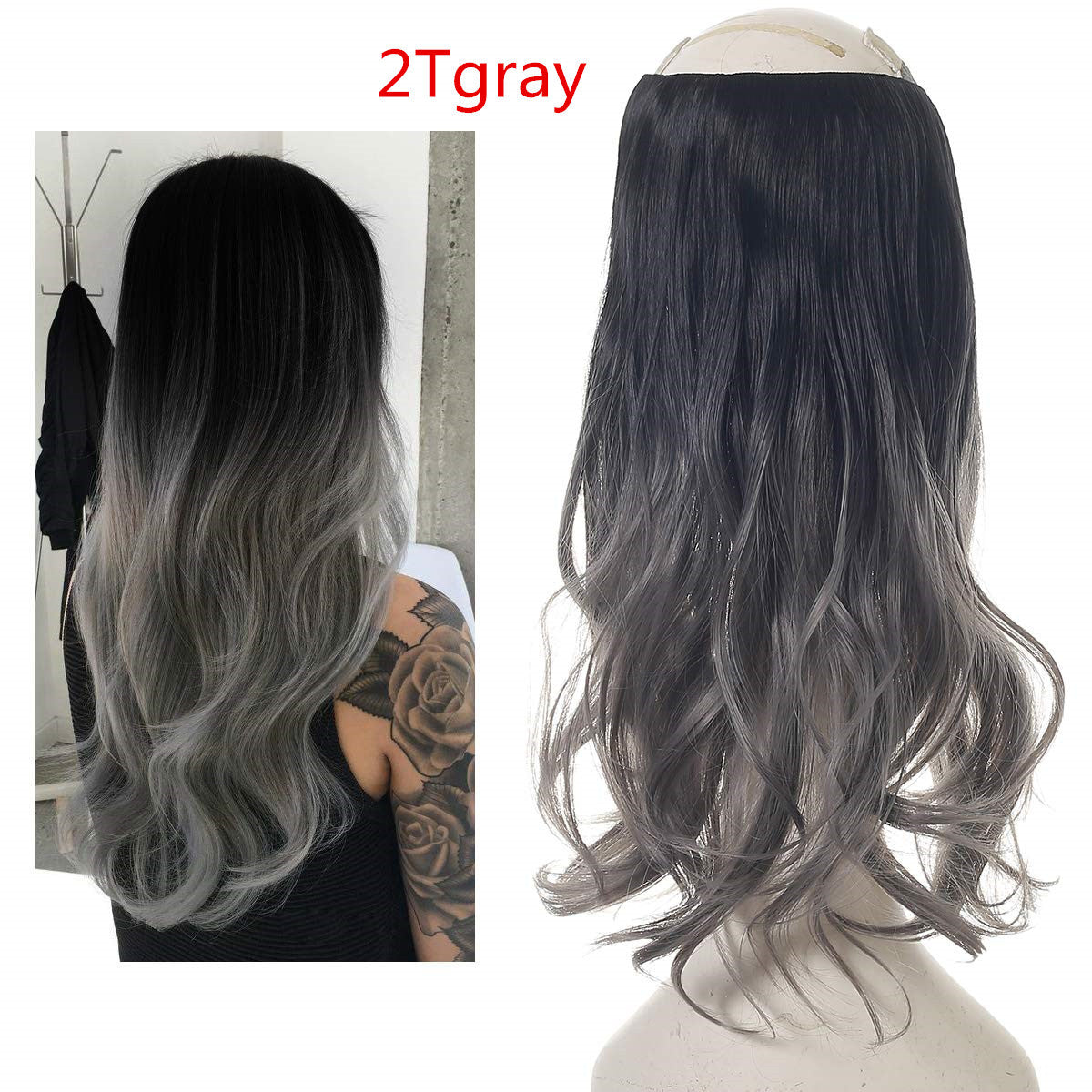 💇‍♀️ GlowStrand HaloLift – Invisible Wire Hair Extension