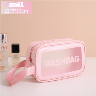 🧳 GlowTote ClearJet – Waterproof Travel Wash & Makeup Bag