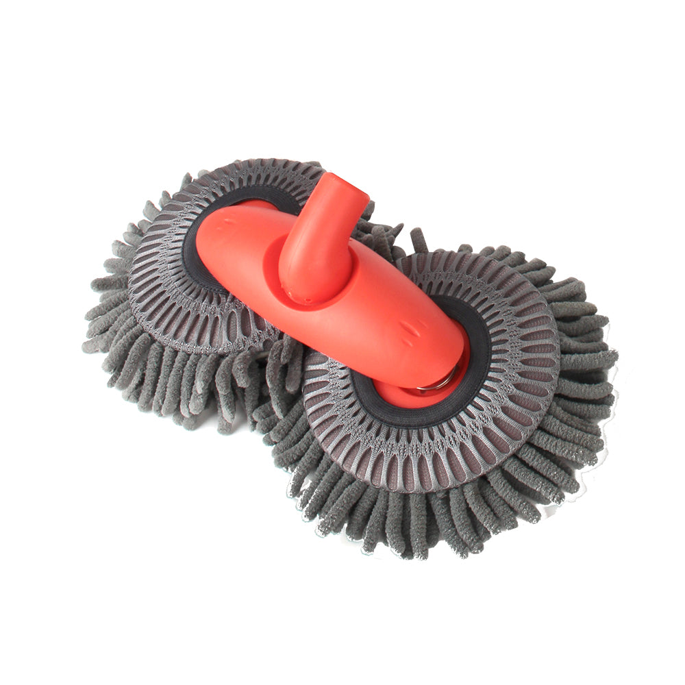 🚗 GlowAuto HydroSweep Pro – 360° Double Brush Car Mop Washer