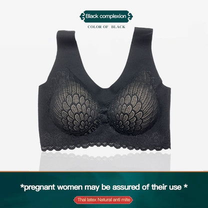5D TH Latex Wireless Contour Breathable Underwear Sport Yoga Running Bra M-4XL Outdoor Activities Sports Fitness Bras