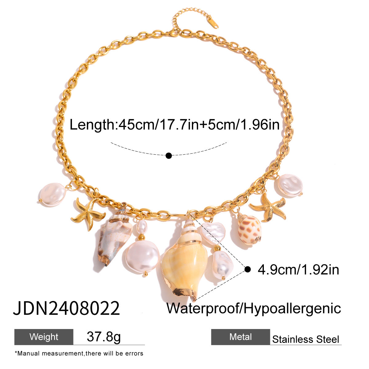 European and American stainless steel necklace with high-end feel collarbone chain ceramic pendant titanium steel jewelry